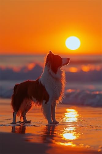 Erwachsene Diamond Painting DIY 5D Voll Bohren Set Strand Sonnenuntergang Schäferhund Bild Diamant Gemälde Diamant Malerei Arts Craft Perfekt Für Entspannung Und Decor Runder Diamant 20x30cm C0034 Erwachsene Diamond Painting DIY 5D Voll Bohren Set Strand Sonnenuntergang Schäferhund Bild Diamant Gemälde Diamant Malerei Arts Craft Perfekt Für Entspannung Und Decor Runder Diamant 20x30cm C0034 von Generic