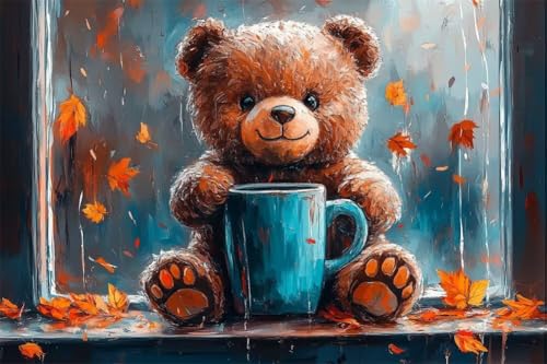 Erwachsene Diamond Painting DIY 5D Voll Bohren Set Teddybär Herbstblätter Bild Diamant Gemälde Diamant Malerei Arts Craft Perfekt Für Entspannung Und Wand Decor Quadratischer Diamant 100x150cm B1454 Erwachsene Diamond Painting DIY 5D Voll Bohren Set Teddybär Herbstblätter Bild Diamant Gemälde Diamant Malerei Arts Craft Perfekt Für Entspannung Und Wand Decor Quadratischer Diamant 100x150cm B1454 von Generic