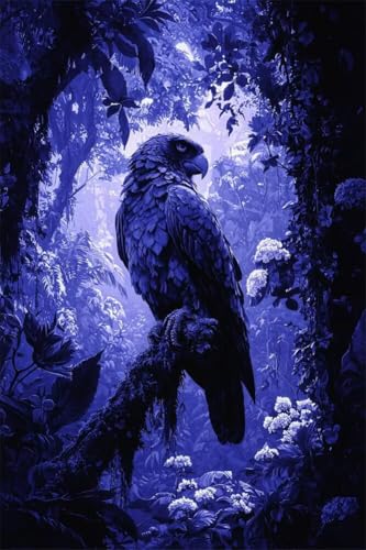 Erwachsene Diamond Painting DIY 5D Voll Bohren Set Wald Schöner Vogel Bild Diamant Gemälde Diamant Malerei Arts Craft Perfekt Für Entspannung Und Wand Decor Quadratischer Diamant 100x150cm B1675 von Generic