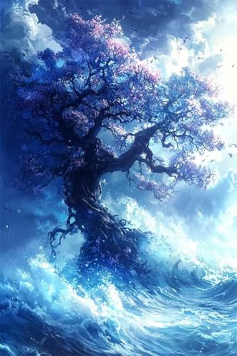 Erwachsene Diamond Painting DIY 5D Voll Bohren Set Wunderschöne Exotische Landschaft Bild Diamant Gemälde Diamant Malerei Arts Craft Perfekt Für Entspannung Decor Quadratischer Diamant 50x75cm B1109 von Generic