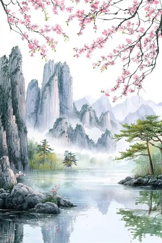 Erwachsene Diamond Painting DIY 5D Voll Bohren Set Wunderschöne Landschaft Bild Diamant Gemälde Diamant Malerei Arts Craft Perfekt Für Entspannung Und Wand Decor Quadratischer Diamant 20x30cm B1159 von Generic