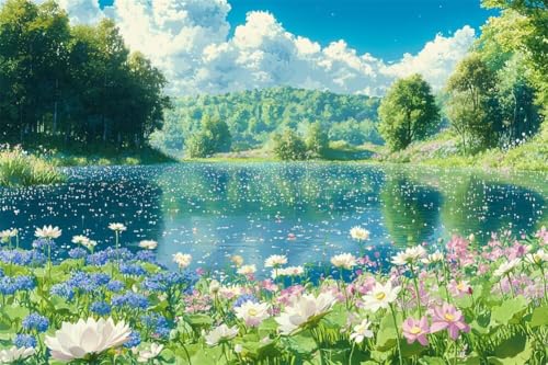 Erwachsene Diamond Painting DIY 5D Voll Bohren Set Wunderschöne Lotus Teichlandschaft Bild Diamant Gemälde Diamant Malerei Arts Craft Perfekt Für Entspannung Und Decor Runder Diamant 100x150cm A0287 Erwachsene Diamond Painting DIY 5D Voll Bohren Set Wunderschöne Lotus Teichlandschaft Bild Diamant Gemälde Diamant Malerei Arts Craft Perfekt Für Entspannung Und Decor Runder Diamant 100x150cm A0287 von Generic