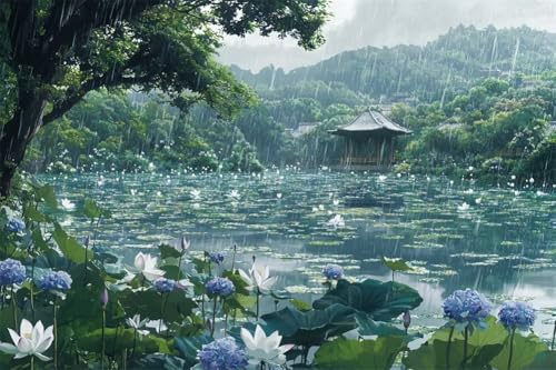 Erwachsene Diamond Painting DIY 5D Voll Bohren Set Wunderschöne Lotus Teichlandschaft Bild Diamant Gemälde Diamant Malerei Arts Craft Perfekt Für Entspannung Und Decor Runder Diamant 30x45cm A0286 Erwachsene Diamond Painting DIY 5D Voll Bohren Set Wunderschöne Lotus Teichlandschaft Bild Diamant Gemälde Diamant Malerei Arts Craft Perfekt Für Entspannung Und Decor Runder Diamant 30x45cm A0286 von Generic