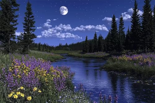 Erwachsene Diamond Painting DIY 5D Voll Bohren Set Wunderschöne Naturlandschaft Bild Diamant Gemälde Diamant Malerei Arts Craft Perfekt Für Entspannung Und Decor Runder Diamant 20x30cm C0606 von Generic