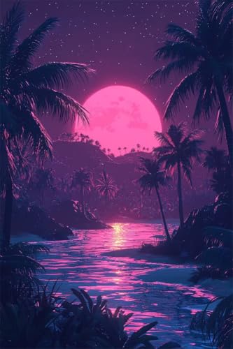 Erwachsene Diamond Painting DIY 5D Voll Bohren Set Wunderschöne Strandlandschaft Bild Diamant Gemälde Diamant Malerei Arts Craft Perfekt Für Entspannung Und Decor Quadratischer Diamant 30x45cm B1041 von Generic