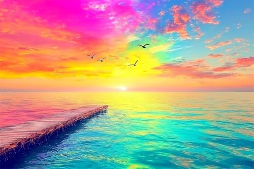 Erwachsene Diamond Painting DIY 5D Voll Bohren Set Wunderschöner Sonnenuntergang Am See Bild Diamant Gemälde Diamant Malerei Arts Craft Perfekt Für Entspannung Und Decor Runder Diamant 30x45cm A0282 Erwachsene Diamond Painting DIY 5D Voll Bohren Set Wunderschöner Sonnenuntergang Am See Bild Diamant Gemälde Diamant Malerei Arts Craft Perfekt Für Entspannung Und Decor Runder Diamant 30x45cm A0282 von Generic