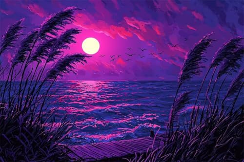 Erwachsene Diamond Painting DIY 5D Voll Bohren Set Wunderschöner Sonnenuntergang Am See Bild Diamant Gemälde Diamant Malerei Arts Craft Perfekt Für Entspannung Und Decor Runder Diamant 40x60cm A0280 Erwachsene Diamond Painting DIY 5D Voll Bohren Set Wunderschöner Sonnenuntergang Am See Bild Diamant Gemälde Diamant Malerei Arts Craft Perfekt Für Entspannung Und Decor Runder Diamant 40x60cm A0280 von Generic