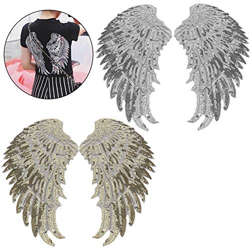 Erwachsene Lektinflügel, 2 Pares Hochwertige Hochwertige Kleidung Accessoires Flügel von Set -Pailletten Erwachsene Lektinflügel, 2 Pares Hochwertige Hochwertige Kleidung Accessoires Flügel von Set -Pailletten von Generic