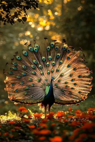 Erwachsene und Anfänger Diamond Painting DIY 5D Voll Bohren Set Bunter Schöner Pfau Bild Diamant Gemälde Diamant Malerei Arts Craft Perfekt Für Entspannung Und Decor Runder Diamant 70x105cm C0376 Erwachsene und Anfänger Diamond Painting DIY 5D Voll Bohren Set Bunter Schöner Pfau Bild Diamant Gemälde Diamant Malerei Arts Craft Perfekt Für Entspannung Und Decor Runder Diamant 70x105cm C0376 von Generic