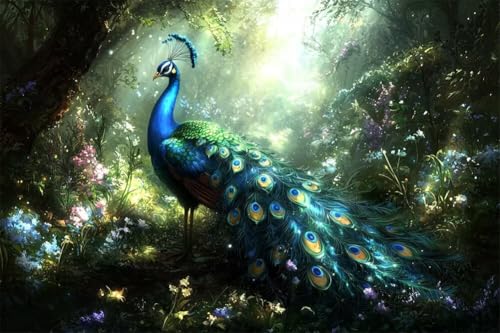 Erwachsene und Anfänger Diamond Painting DIY 5D Voll Bohren Set Bunter Schöner Pfau Bild Diamant Gemälde Diamant Malerei Arts Craft Perfekt Für Entspannung Und Wand Decor Runder Diamant 20x30cm C0621 Erwachsene und Anfänger Diamond Painting DIY 5D Voll Bohren Set Bunter Schöner Pfau Bild Diamant Gemälde Diamant Malerei Arts Craft Perfekt Für Entspannung Und Wand Decor Runder Diamant 20x30cm C0621 von Generic