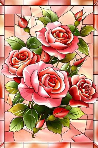 Erwachsene und Anfänger Diamond Painting DIY 5D Voll Bohren Set Buntglasrose Bild Diamant Gemälde Diamant Malerei Arts Craft Perfekt Für Entspannung Und Decor Quadratischer Diamant 80x120cm C1148 Erwachsene und Anfänger Diamond Painting DIY 5D Voll Bohren Set Buntglasrose Bild Diamant Gemälde Diamant Malerei Arts Craft Perfekt Für Entspannung Und Decor Quadratischer Diamant 80x120cm C1148 von Generic