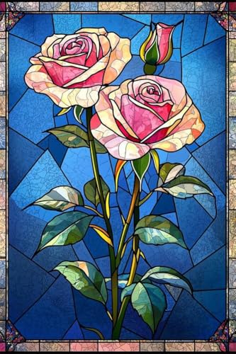 Erwachsene und Anfänger Diamond Painting DIY 5D Voll Bohren Set Buntglasrose Bild Diamant Gemälde Diamant Malerei Arts Craft Perfekt Für Entspannung Und Wand Decor Quadratischer Diamant 60x90cm C1142 Erwachsene und Anfänger Diamond Painting DIY 5D Voll Bohren Set Buntglasrose Bild Diamant Gemälde Diamant Malerei Arts Craft Perfekt Für Entspannung Und Wand Decor Quadratischer Diamant 60x90cm C1142 von Generic