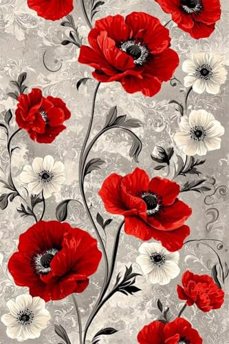 Erwachsene und Anfänger Diamond Painting DIY 5D Voll Bohren Set Eleganter Mohn Bild Diamant Gemälde Diamant Malerei Arts Craft Perfekt Für Entspannung Und Decor Quadratischer Diamant 100x150cm C1480 Erwachsene und Anfänger Diamond Painting DIY 5D Voll Bohren Set Eleganter Mohn Bild Diamant Gemälde Diamant Malerei Arts Craft Perfekt Für Entspannung Und Decor Quadratischer Diamant 100x150cm C1480 von Generic