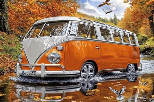 Erwachsene und Anfänger Diamond Painting DIY 5D Voll Bohren Set Herbstwaldbus Bild Diamant Gemälde Diamant Malerei Arts Craft Perfekt Für Entspannung Und Wand Decor Runder Diamant 60x90cm C0743 Erwachsene und Anfänger Diamond Painting DIY 5D Voll Bohren Set Herbstwaldbus Bild Diamant Gemälde Diamant Malerei Arts Craft Perfekt Für Entspannung Und Wand Decor Runder Diamant 60x90cm C0743 von Generic
