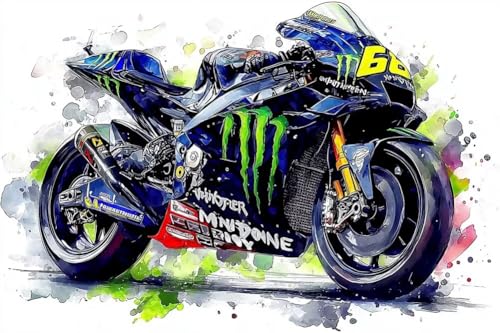 Erwachsene und Anfänger Diamond Painting DIY 5D Voll Bohren Set Motorradrennen Bild Diamant Gemälde Diamant Malerei Arts Craft Perfekt Für Entspannung Und Decor Quadratischer Diamant 30x45cm C1685 Erwachsene und Anfänger Diamond Painting DIY 5D Voll Bohren Set Motorradrennen Bild Diamant Gemälde Diamant Malerei Arts Craft Perfekt Für Entspannung Und Decor Quadratischer Diamant 30x45cm C1685 von Generic