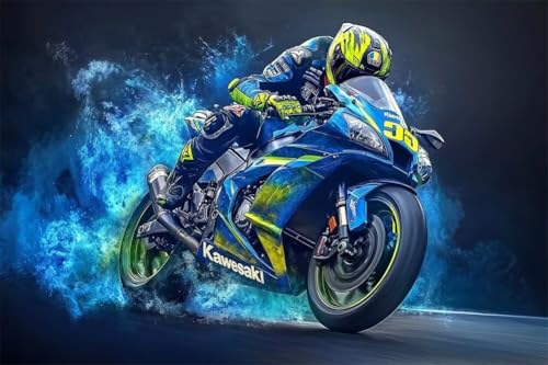 Erwachsene und Anfänger Diamond Painting DIY 5D Voll Bohren Set Motorradrennen Bild Diamant Gemälde Diamant Malerei Arts Craft Perfekt Für Entspannung Und Decor Quadratischer Diamant 60x90cm C1630 Erwachsene und Anfänger Diamond Painting DIY 5D Voll Bohren Set Motorradrennen Bild Diamant Gemälde Diamant Malerei Arts Craft Perfekt Für Entspannung Und Decor Quadratischer Diamant 60x90cm C1630 von Generic