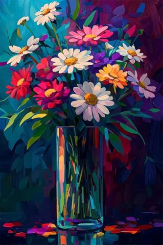 Erwachsene und Anfänger Diamond Painting DIY 5D Voll Bohren Set Schöne Bunte Blumen Bild Diamant Gemälde Diamant Malerei Arts Craft Perfekt Für Entspannung Und Wand Decor Runder Diamant 50x75cm C0409 Erwachsene und Anfänger Diamond Painting DIY 5D Voll Bohren Set Schöne Bunte Blumen Bild Diamant Gemälde Diamant Malerei Arts Craft Perfekt Für Entspannung Und Wand Decor Runder Diamant 50x75cm C0409 von Generic