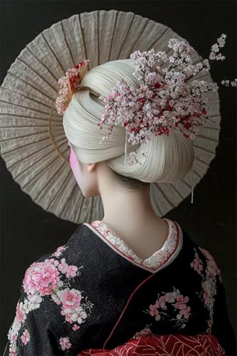 Erwachsene und Anfänger Diamond Painting DIY 5D Voll Bohren Set Schöne Geisha Im Kimono Bild Diamant Gemälde Diamant Malerei Arts Craft Perfekt Für Entspannung Und Decor Runder Diamant 20x30cm C0054 Erwachsene und Anfänger Diamond Painting DIY 5D Voll Bohren Set Schöne Geisha Im Kimono Bild Diamant Gemälde Diamant Malerei Arts Craft Perfekt Für Entspannung Und Decor Runder Diamant 20x30cm C0054 von Generic