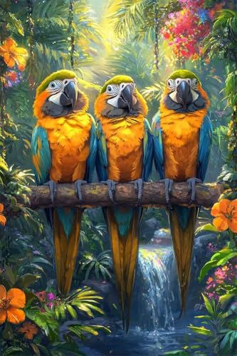 Erwachsene und Anfänger Diamond Painting DIY 5D Voll Bohren Set Schöne Papageienblumen Bild Diamant Gemälde Diamant Malerei Arts Craft Perfekt Für Entspannung Und Decor Runder Diamant 30x45cm C0046 Erwachsene und Anfänger Diamond Painting DIY 5D Voll Bohren Set Schöne Papageienblumen Bild Diamant Gemälde Diamant Malerei Arts Craft Perfekt Für Entspannung Und Decor Runder Diamant 30x45cm C0046 von Generic