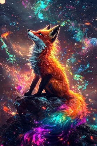 Erwachsene und Anfänger Diamond Painting DIY 5D Voll Bohren Set Schöner Bunter Fuchs Bild Diamant Gemälde Diamant Malerei Arts Craft Perfekt Für Entspannung Und Decor Runder Diamant 60x90cm C0392 Erwachsene und Anfänger Diamond Painting DIY 5D Voll Bohren Set Schöner Bunter Fuchs Bild Diamant Gemälde Diamant Malerei Arts Craft Perfekt Für Entspannung Und Decor Runder Diamant 60x90cm C0392 von Generic
