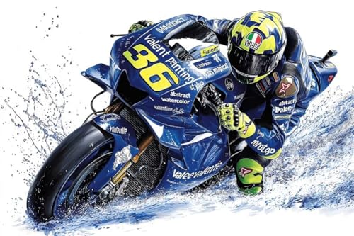 Erwachsene und Anfänger Diamond Painting DIY 5D Voll Bohren Set Sportmotorrad Bild Diamant Gemälde Diamant Malerei Arts Craft Perfekt Für Entspannung Und Decor Quadratischer Diamant 20x30cm C1638 von Generic