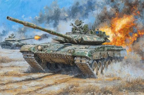 Erwachsene und Anfänger Diamond Painting DIY 5D Voll Bohren Set T 80 Panzer Bild Diamant Gemälde Diamant Malerei Arts Craft Perfekt Für Entspannung Und Wand Decor Quadratischer Diamant 70x105cm C1704 Erwachsene und Anfänger Diamond Painting DIY 5D Voll Bohren Set T 80 Panzer Bild Diamant Gemälde Diamant Malerei Arts Craft Perfekt Für Entspannung Und Wand Decor Quadratischer Diamant 70x105cm C1704 von Generic