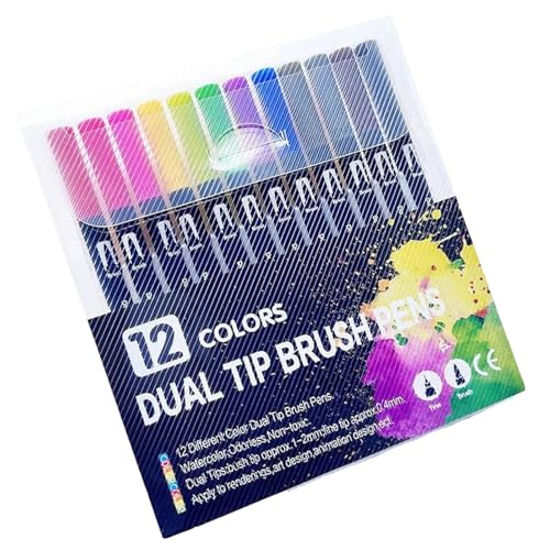Erwachsenenfarbe nach Ausmalzahlen - Zeichnung Looks Lernen | Doppelseitiges Aquarellstifte-Set zum Trocknen Trocknen, Zeichnen von Entwicklungsbüchern für die Erwachsenenfarbe nach Ausmalzahlen - Zeichnung Looks Lernen | Doppelseitiges Aquarellstifte-Set zum Trocknen Trocknen, Zeichnen von Entwicklungsbüchern für die von Generic