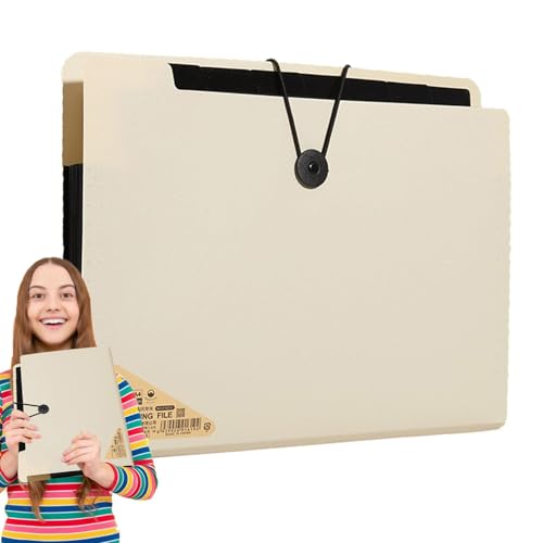 Erweiterbarer Aktenordner, erweiterbare Aktenordner, 13 Fächer, A4-Taschen-Ordner, Rechnungsbeleg-Organizer, tragbar mit Etikett Erweiterbarer Aktenordner, erweiterbare Aktenordner, 13 Fächer, A4-Taschen-Ordner, Rechnungsbeleg-Organizer, tragbar mit Etikett von Generic
