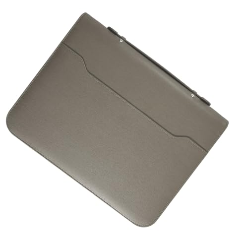 Erweiterbarer Aktenordner, tragbarer Datei-Organizer | Dokumentenmappe mit Dokumentenmappe mit Quittungshalter A4 PU-Leder mit Reißverschluss von Generic