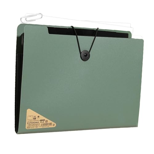 Erweiterbarer Datei-Organizer, erweiterbarer Dateiordner, tragbarer Datei-Organizer mit 13 Taschen, mit Etiketten, Aktenordner A4, tragbar, für Briefe, hält S von Generic