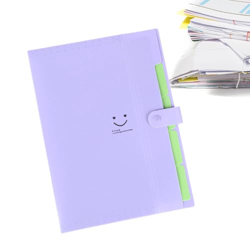 Erweiterbarer Ordner, A4-Dateiordner – wasserdichter Dokumentenhalter, geteilt, staubdicht, platzsparend, 5 Taschen und 4 Laschen für Papier, Material, Dokumente, Hausaufgaben Erweiterbarer Ordner, A4-Dateiordner – wasserdichter Dokumentenhalter, geteilt, staubdicht, platzsparend, 5 Taschen und 4 Laschen für Papier, Material, Dokumente, Hausaufgaben von Generic