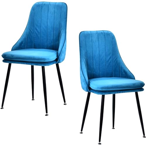 Esszimmerstuhl aus weichem Samtstoff, Küchenstühle 2er-Set, Beistellstuhl mit Metallbeinen für Restaurants, Freizeitstuhl, Schlafzimmer-Schminkstuhl Esszimmerstuhl aus weichem Samtstoff, Küchenstühle 2er-Set, Beistellstuhl mit Metallbeinen für Restaurants, Freizeitstuhl, Schlafzimmer-Schminkstuhl von Generic