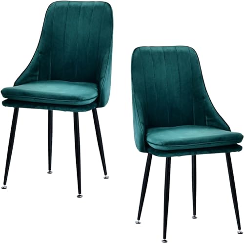 Esszimmerstuhl aus weichem Samtstoff, Küchenstühle 2er-Set, Beistellstuhl mit Metallbeinen für Restaurants, Freizeitstuhl, Schlafzimmer-Schminkstuhl Esszimmerstuhl aus weichem Samtstoff, Küchenstühle 2er-Set, Beistellstuhl mit Metallbeinen für Restaurants, Freizeitstuhl, Schlafzimmer-Schminkstuhl von Generic