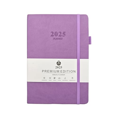 Event Planer Notebook - 2025 Agenda Organizer, Professional Office Journal | 8.46x5.71X1.14 Zoll Wöchentlich monatliches Zeitplanbuch, A5 Schreiben Notizblock, jährliches Termin -Tagebuch mit Kalender von Generic