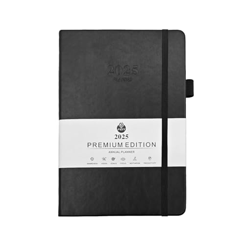 Event Planer Notebook - 2025 Agenda Organizer, Professional Office Journal | 8.46x5.71X1.14 Zoll Wöchentlich monatliches Zeitplanbuch, A5 Schreiben Notizblock, jährliches Termin -Tagebuch mit Kalender von Generic