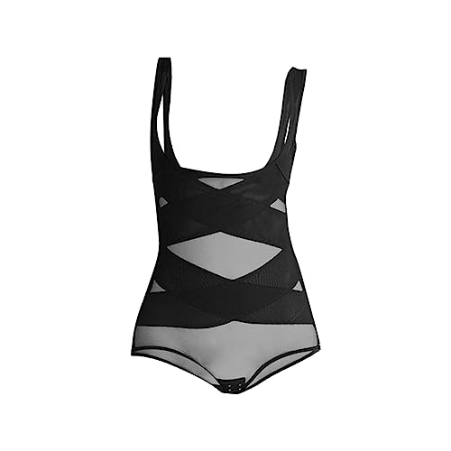 Extra Feste Shapewear für Damen, Fajas, Ganzkörperformer, Bauchkontrolle, Shapewear-Bodysuit, Netzstoff, schlankmachendes Formen, offene Brust, Korsett, Taillentrainer Extra Feste Shapewear für Damen, Fajas, Ganzkörperformer, Bauchkontrolle, Shapewear-Bodysuit, Netzstoff, schlankmachendes Formen, offene Brust, Korsett, Taillentrainer von Generic