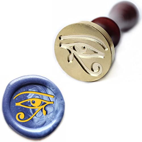 Eye of Horus Ägypten-Schutz-Siegelwachs-Stempel mit Holzgriff, repräsentiert Wohlbefinden, Heilung und Schutz für Halloween-Hochzeitseinladungen, Geschenkpapier Eye of Horus Ägypten-Schutz-Siegelwachs-Stempel mit Holzgriff, repräsentiert Wohlbefinden, Heilung und Schutz für Halloween-Hochzeitseinladungen, Geschenkpapier von Generic