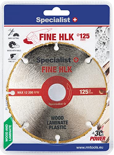 Universal Trennscheibe 125 mm für Holz, Laminat, Kunststoff - FINE HLK von Specialist+ I Flex Scheibe Extra Dünn Sägeblatt Geeignet zum Schneiden, Formen und Schnitzen I Präzise und Langlebig Universal Trennscheibe 125 mm für Holz, Laminat, Kunststoff - FINE HLK von Specialist+ I Flex Scheibe Extra Dünn Sägeblatt Geeignet zum Schneiden, Formen und Schnitzen I Präzise und Langlebig von Specialist+