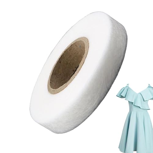 Fabric Tape-Nicht gewebter Klebstoff, doppelseitiges Waschwert | Bügellaumband für Kleidung, Jeans, Vorhänge | Selbstklebbares Stoffband für schnelle Reparaturen, Hose-Verkürzung ohne Nähen von Generic