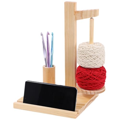 Fadenspinne für Häkeln, magnetischer Garnhalter – magnetischer Garnhalter aus Holz, drehbarer Strickgarnhalter, rutschfester Garnspender zum Häkeln, Garnhalter für Handwerk Fadenspinne für Häkeln, magnetischer Garnhalter – magnetischer Garnhalter aus Holz, drehbarer Strickgarnhalter, rutschfester Garnspender zum Häkeln, Garnhalter für Handwerk von Generic