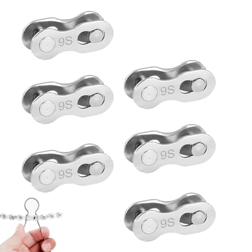 Fahrrad Kettenverbindung - Link Reparatur Kit, Fahrradverbinder Clip, Lock Segment | Heavy Duty Chain Joint mit einfachem Design der Freigabe und einer starken Haltung zur Ganganpassung C von Generic