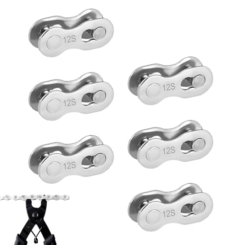 Fahrrad Kettenverbindung - Schnelllink Connector, Fahrradkette Clip, Stahl Ersatzverbindung | Langlebige Kettenverbindung mit rostbeständiger Oberfläche und sicherer Verriegelungsmechanismus für Bike Fahrrad Kettenverbindung - Schnelllink Connector, Fahrradkette Clip, Stahl Ersatzverbindung | Langlebige Kettenverbindung mit rostbeständiger Oberfläche und sicherer Verriegelungsmechanismus für Bike von Generic