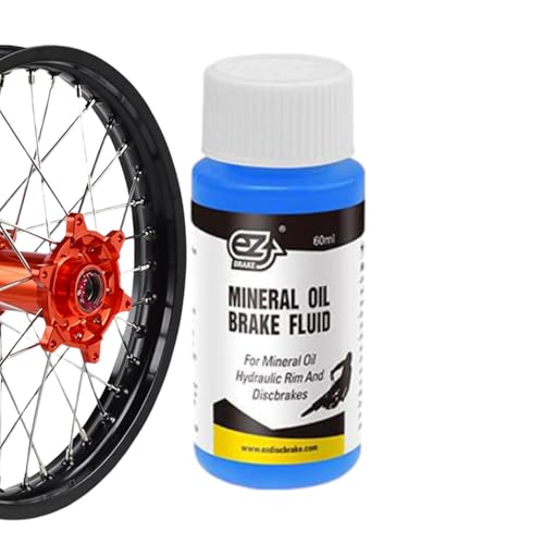 Fahrradbremsöl - Mineralöl, flüssiges Schmiermittel, Bremsflüssigkeit | 100 ml Öl für Scheibenbremsöl mit Anti-Wear-Formel, Schmiermittel für Mountainbike-Wartung Fahrradbremsöl - Mineralöl, flüssiges Schmiermittel, Bremsflüssigkeit | 100 ml Öl für Scheibenbremsöl mit Anti-Wear-Formel, Schmiermittel für Mountainbike-Wartung von Generic