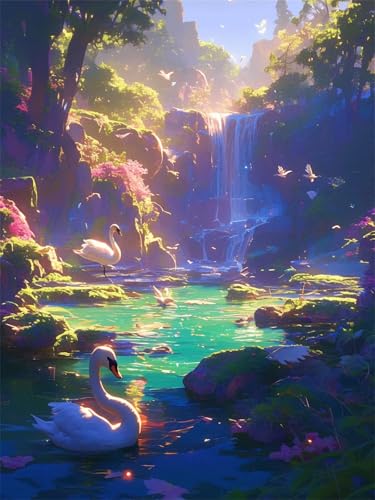 Fallen Diamond Painting Erwachsene 60x80cm Diamond Painting Klein Bastelset Kinder ab 9 jahre Diamant Malerei Schwan Diamanten Malen Nach Zahlen Crystal Cross Stickerei Malerei Kits für Dekor z58-t Fallen Diamond Painting Erwachsene 60x80cm Diamond Painting Klein Bastelset Kinder ab 9 jahre Diamant Malerei Schwan Diamanten Malen Nach Zahlen Crystal Cross Stickerei Malerei Kits für Dekor z58-t von Generic