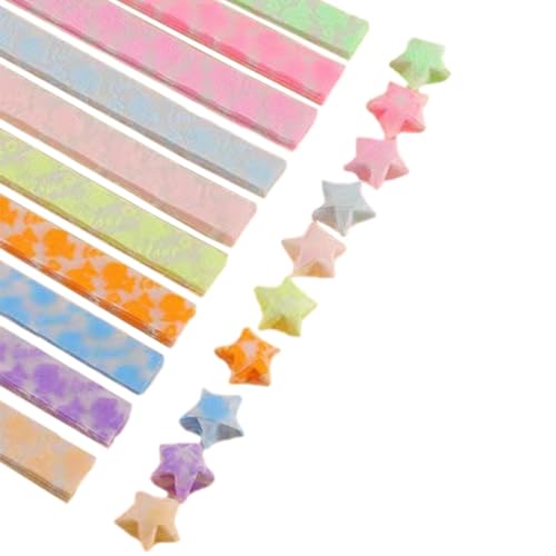 Faltbare Sternpapierstreifen - Glitzerstreifen Zum Biegen Von Glücksstern | Papierhandwerk Mit Faltstreifen, Die Im Dunkeln Leuchten,Für , Ca Dekorationen Faltbare Sternpapierstreifen - Glitzerstreifen Zum Biegen Von Glücksstern | Papierhandwerk Mit Faltstreifen, Die Im Dunkeln Leuchten,Für , Ca Dekorationen von Generic