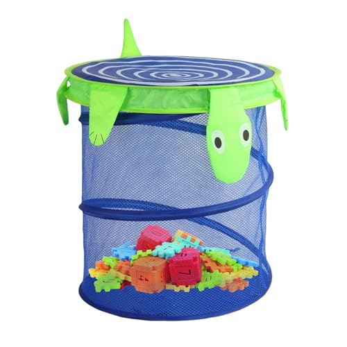 Faltbarer Wäschekorb aus Netzstoff | Aufbewahrungskorb für Strandspielzeug | Kreative Aufbewahrung von Kleidung für Strandspielzeug | Faltbare Netz-Strandspielzeug-Kleidung für Pla Spielzeug von Generic