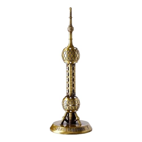 Famous World Architecture Metallstatue, Dekoration, Motto-Party-Dekoration, Kuchendekoration, Heimtisch, Sammlerstück, Geschenk (orientalischer Perlenturm) von Generic