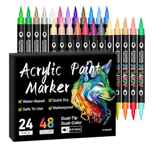 Farbige Marker-Stifte | Malstift-Set – multifunktionales Marker-Set für Kunstliebhaber, Studenten oder handgeschriebene Tagebücher Farbige Marker-Stifte | Malstift-Set – multifunktionales Marker-Set für Kunstliebhaber, Studenten oder handgeschriebene Tagebücher von Generic