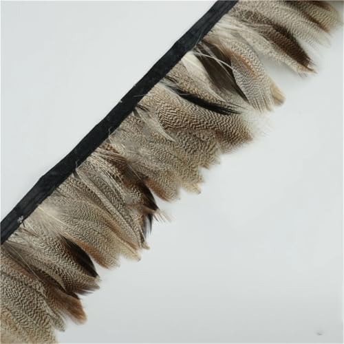 Fasanenfeder-Bordüre, natürliche Entenfedern, Fransenbordüre für Handwerk, DIY, Kleiderzubehör, 10 Meter/Los, natürlich Fasanenfeder-Bordüre, natürliche Entenfedern, Fransenbordüre für Handwerk, DIY, Kleiderzubehör, 10 Meter/Los, natürlich von Generic