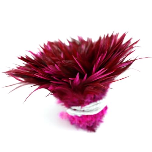 Fasanenfedern, 10-15 cm, natürliche Farbe und gefärbte Federn für Bastel- und Schmuckzubehör, Fuchsia, 100 Stück Fasanenfedern, 10-15 cm, natürliche Farbe und gefärbte Federn für Bastel- und Schmuckzubehör, Fuchsia, 100 Stück von Generic
